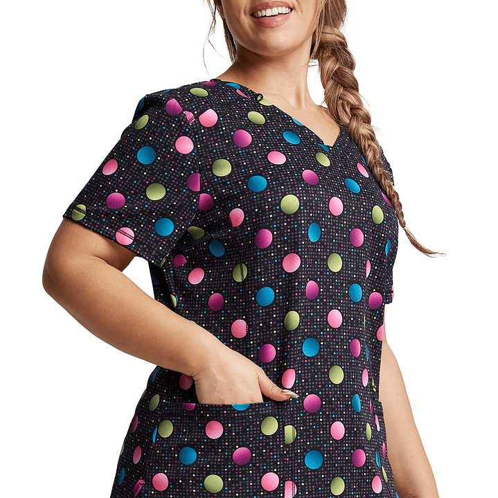 Top Diseño Mujer con Cuello en V DK731 1