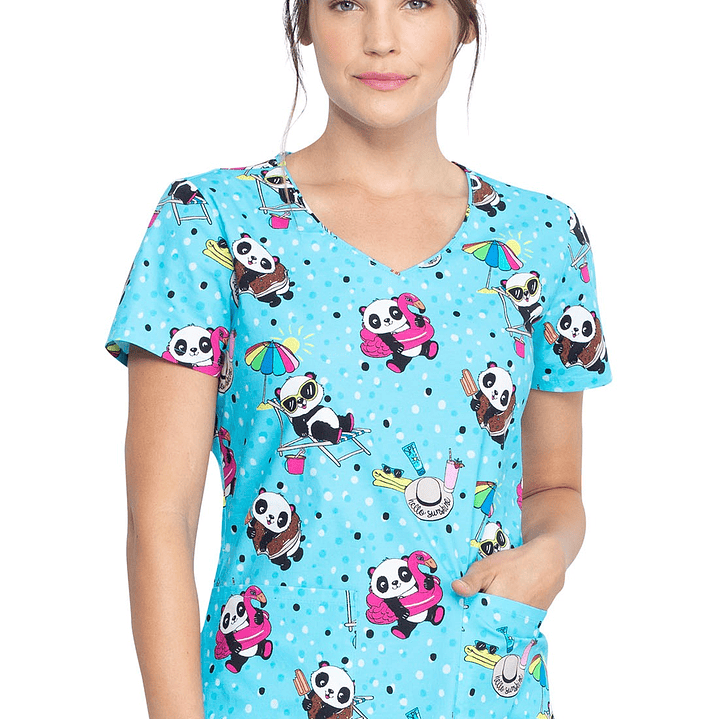 Top Diseño Mujer con Cuello en V DK700 1