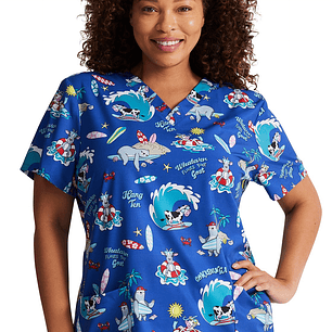 Top Diseño Mujer con Cuello en V DK717