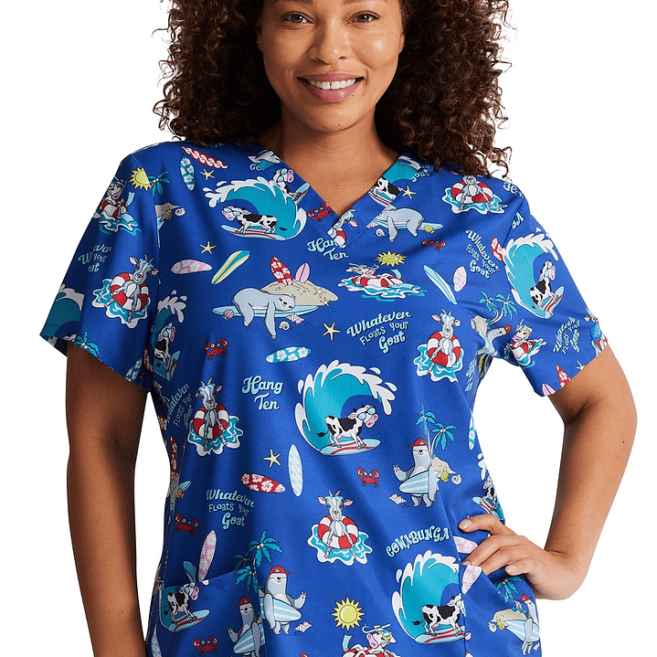 Top Diseño Mujer con Cuello en V DK717 1