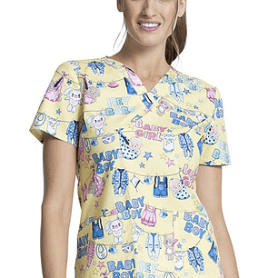 Top Diseño Mujer con Cuello en V CK652 HEYB