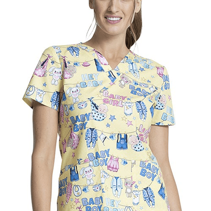 Top Diseño Mujer con Cuello en V CK652 1