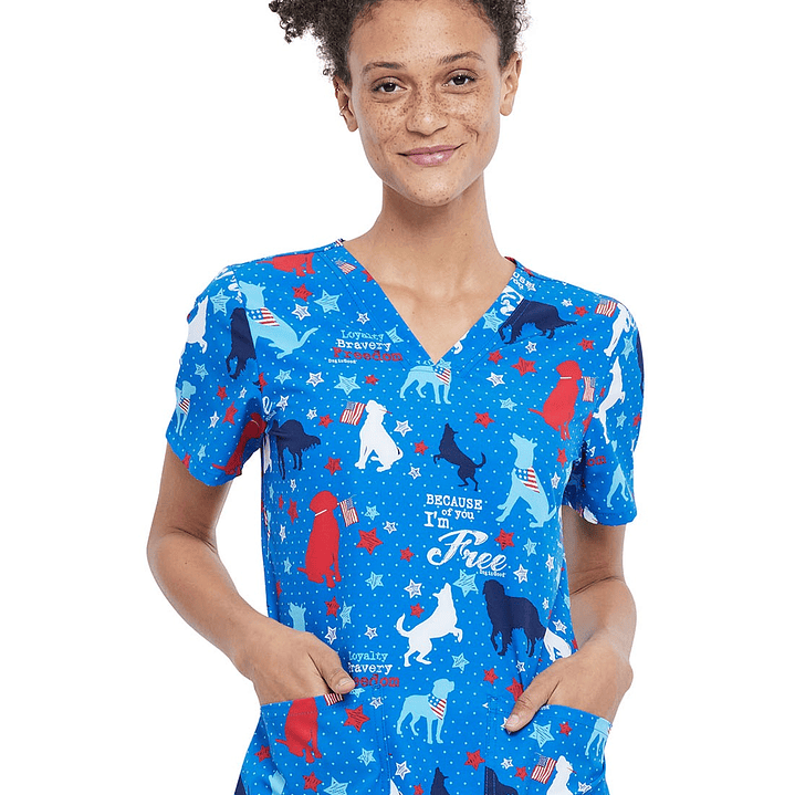 Top Diseño Mujer con Cuello en V CK671 1