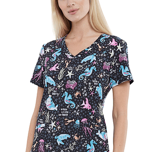 Top Diseño Mujer con Cuello en V CK637