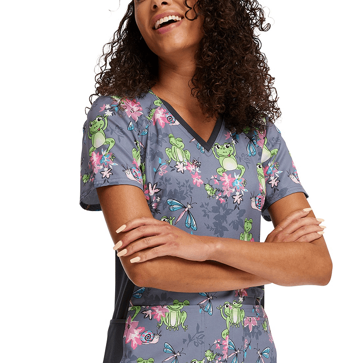 Top Diseño Mujer con Cuello en V CK636 1