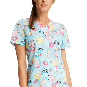 Top Diseño Mujer con Cuello en V CK652