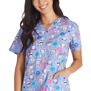 Top Diseño Mujer con Cuello en V CK651