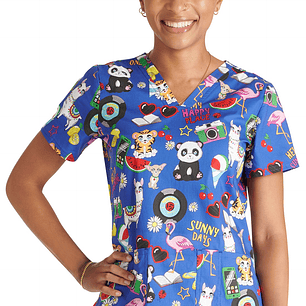 Top Diseño Mujer con Cuello en V CK651