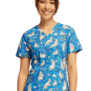 Top Diseño Mujer con Cuello en V CK651