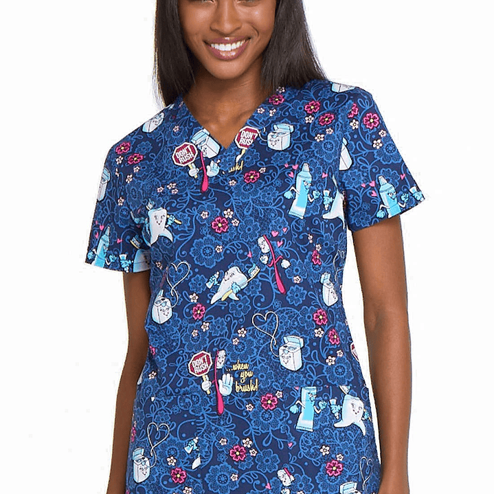 Top Diseño Mujer con Cuello en V DK704 1