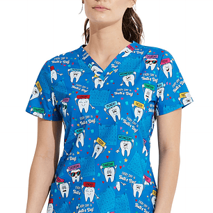 Top Diseño Mujer con Cuello en V DK704