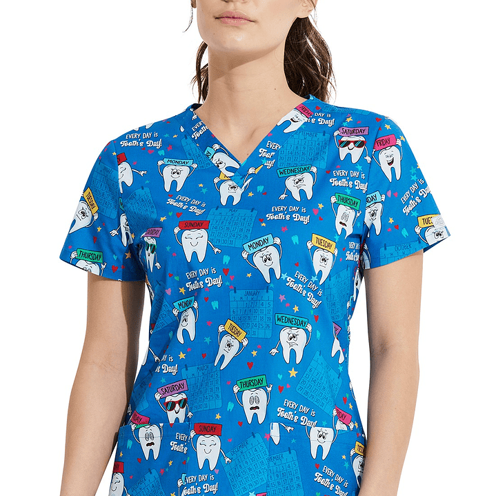 Top Diseño Mujer con Cuello en V DK704 1