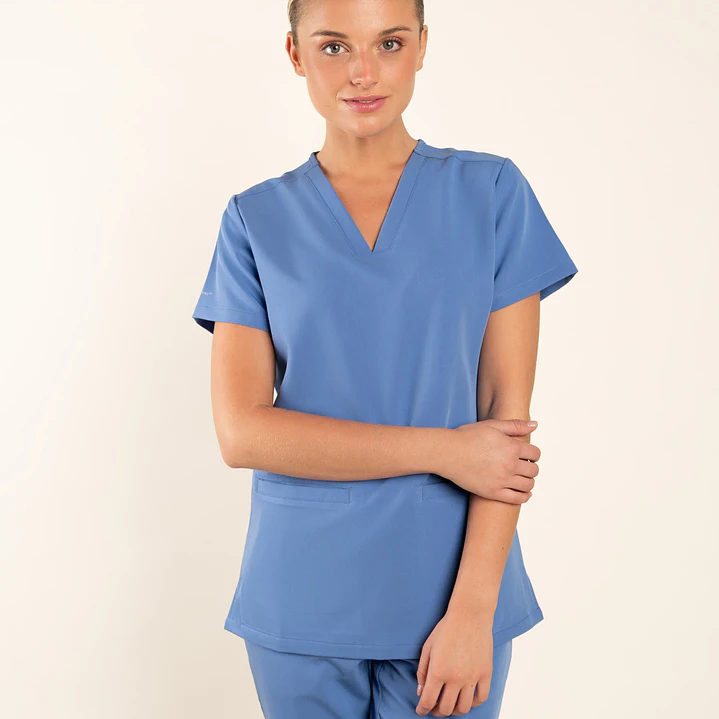 Top Mujer Estilo Cuello en V MT-29 AQUA 15