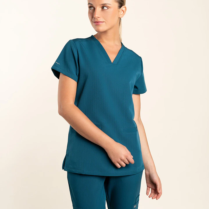 Top Mujer Estilo Cuello en V MT-29 AQUA 17