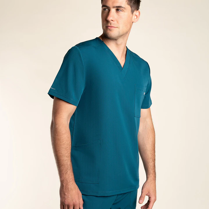 Top Hombre de Cuello en V SCORPI  HT-29 AQUA 10