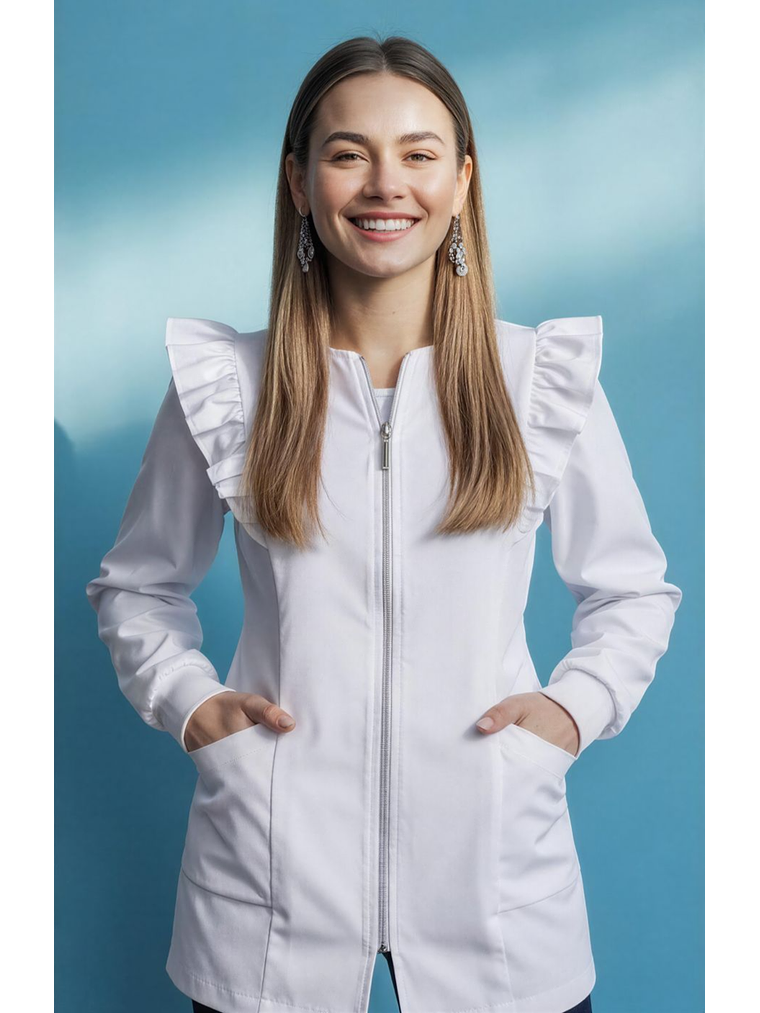 Chaqueta Clínica con Vuelos  1