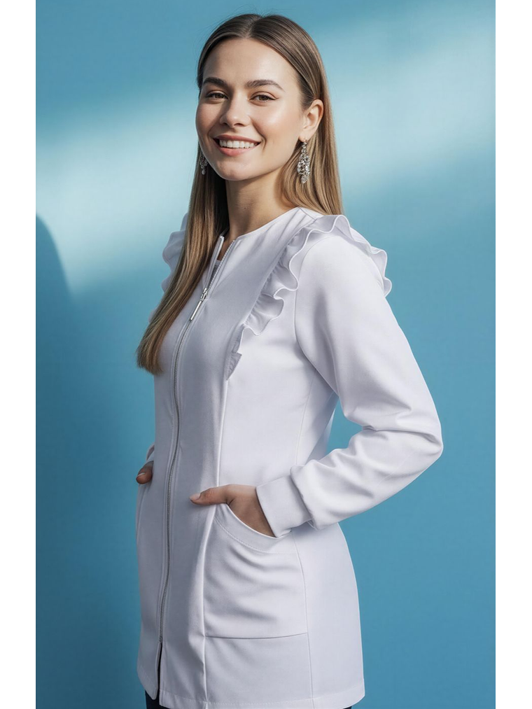 Chaqueta Clínica con Vuelos  2