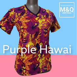 Diseño Purple Hawai M&Q® uniforms