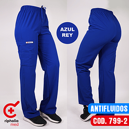 Pantalón Recto Antifluidos UNISEX Azul Rey