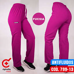 Pantalón Recto Antifluidos UNISEX  Fucsia