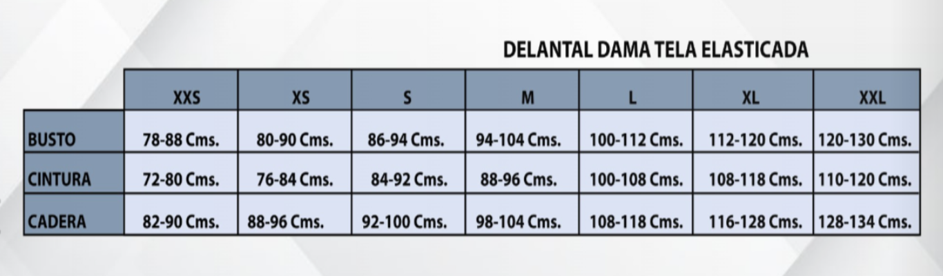 Delantal Estampado elasticado