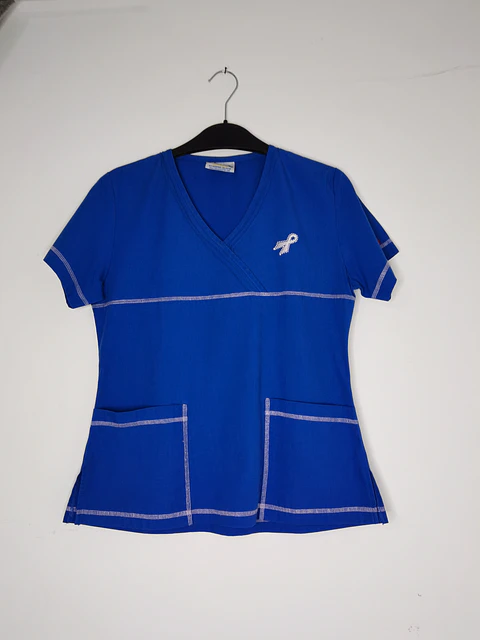 Delantal azul rey claro talla XS