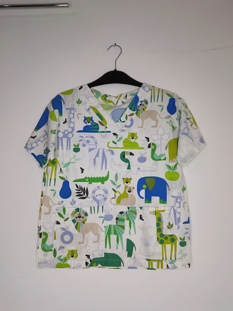 Delantal estampado talla XS