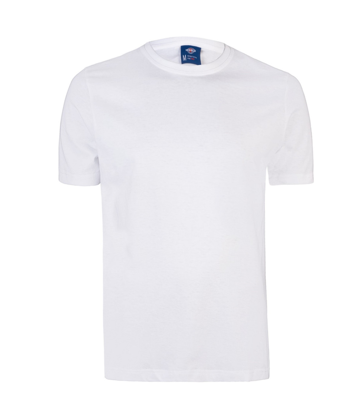 Polera De Algodón Negro Unisex Manga Corta Cuello En V