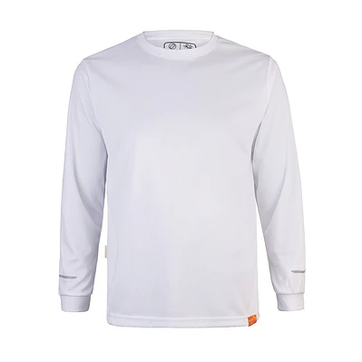 Polera cuello polo dryfit  manga larga unisex