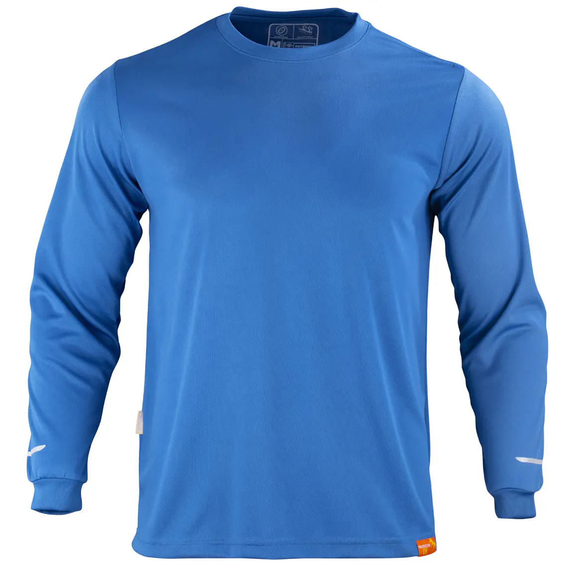 Polera cuello polo dryfit  manga larga unisex 7