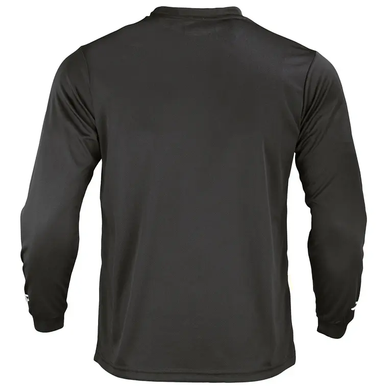 Polera cuello polo dryfit  manga larga unisex 4