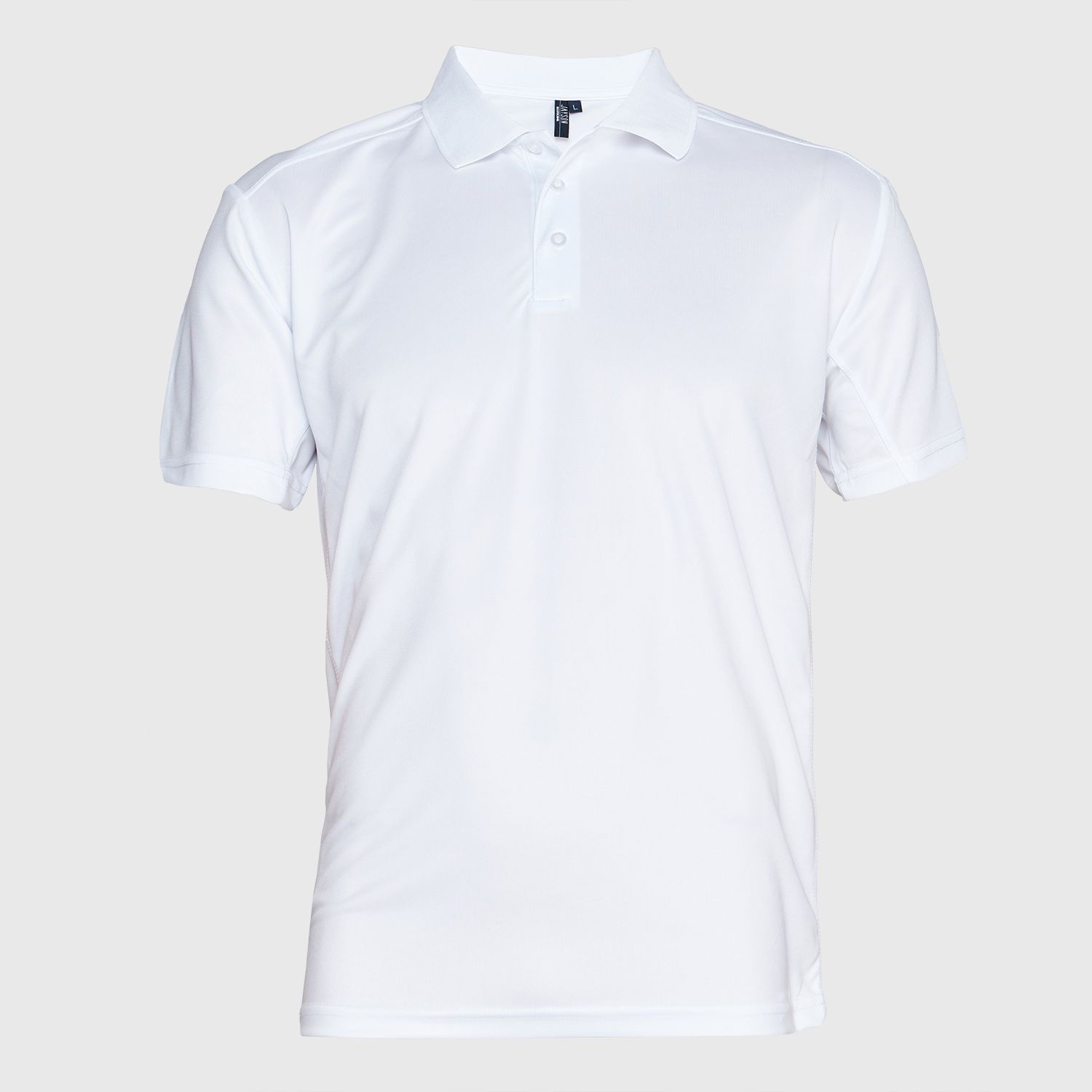 Polera Lisa Manga Corta Cuello V Hombre Az Black