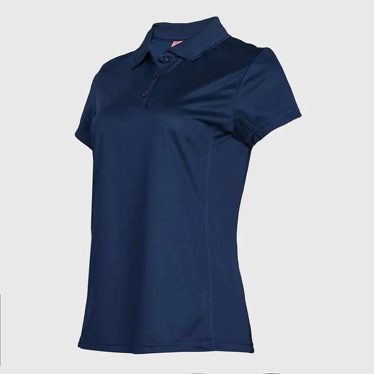 Polera cuello camisero dryfit manga corta mujer 17