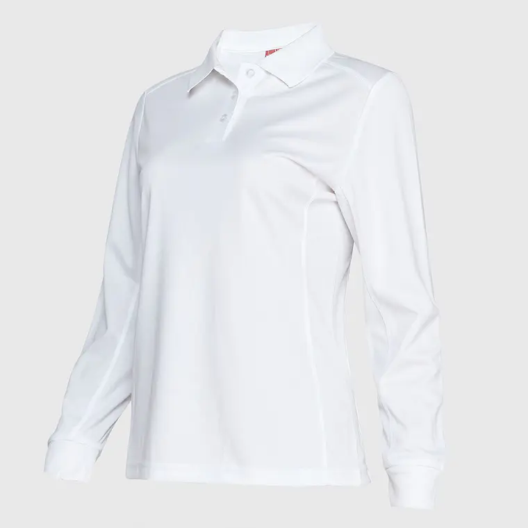 Polera cuello camisero dryfit  manga larga mujer 2