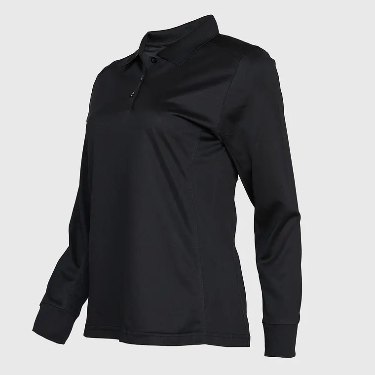 Polera cuello camisero dryfit  manga larga mujer 5