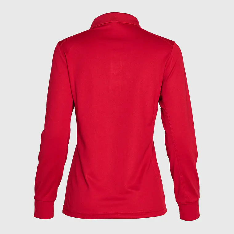 Polera cuello camisero dryfit  manga larga mujer 9