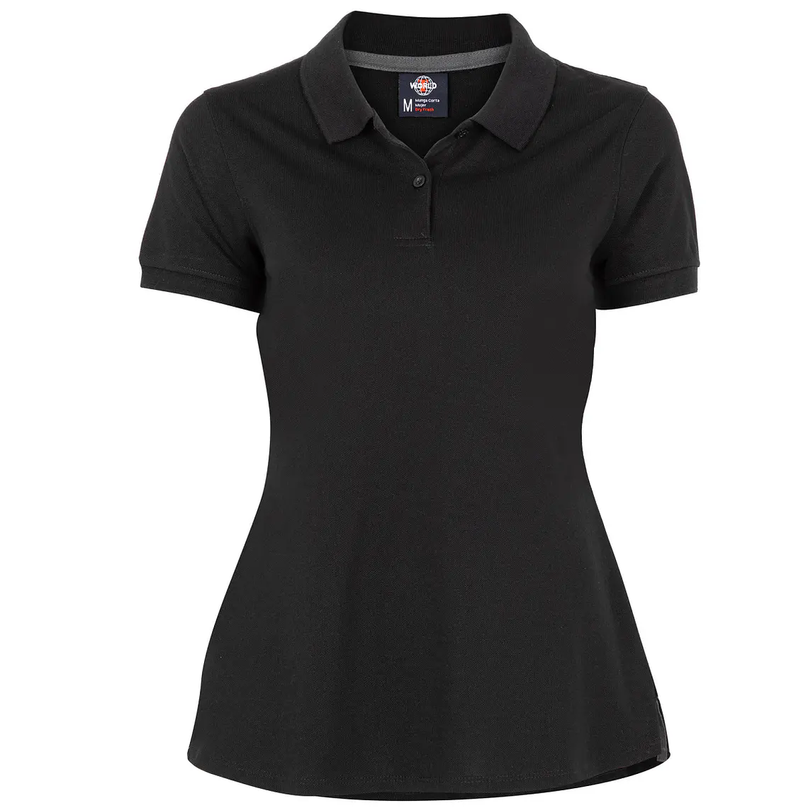 Polera cuello camisero dryfresh manga corta mujer 3