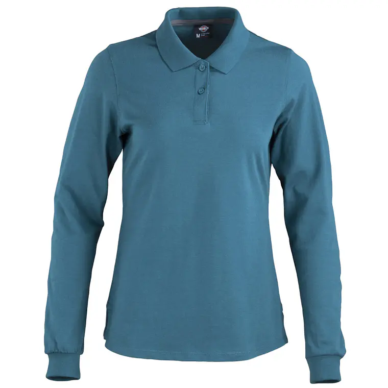 Polera cuello camisero dryfresh manga larga mujer 11