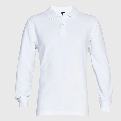 Polera pique manga larga hombre