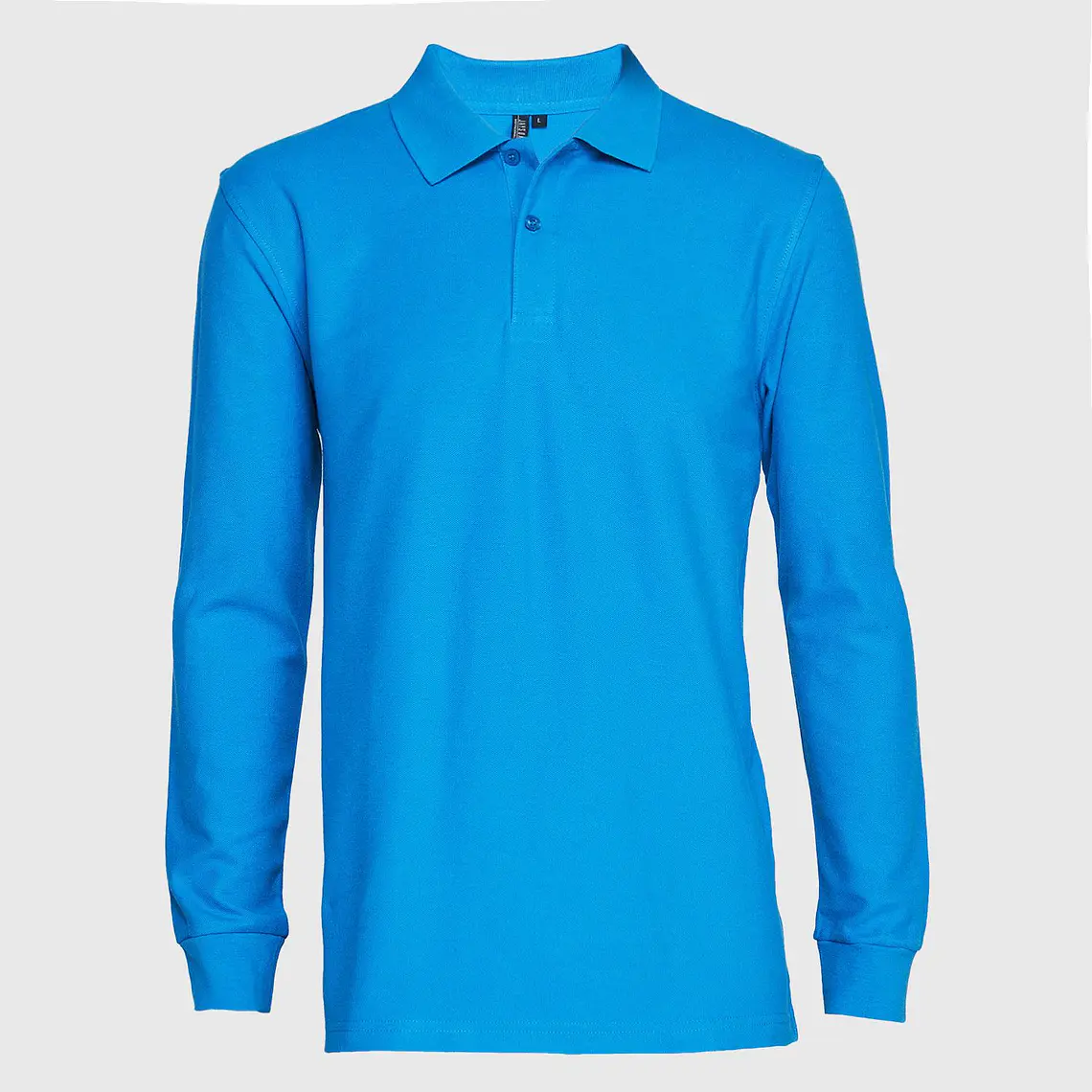 Polera pique manga larga hombre 12