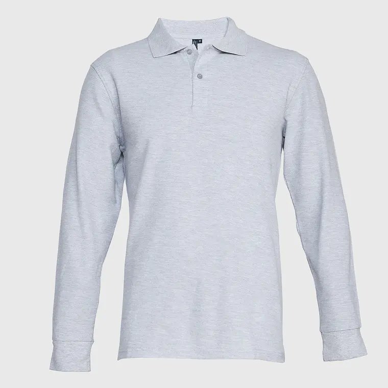 Polera pique manga larga hombre 9