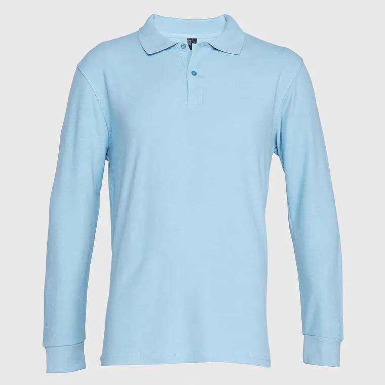 Polera pique manga larga hombre 24