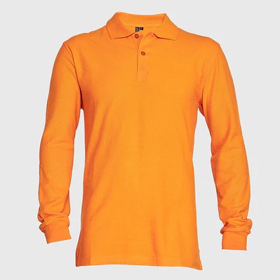 Polera pique manga larga hombre