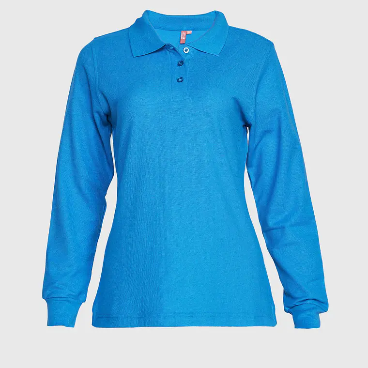 Polera pique manga larga mujer 13