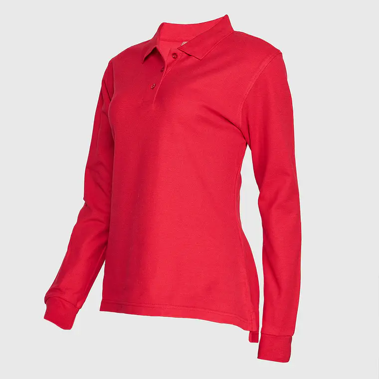 Polera pique manga larga mujer 8