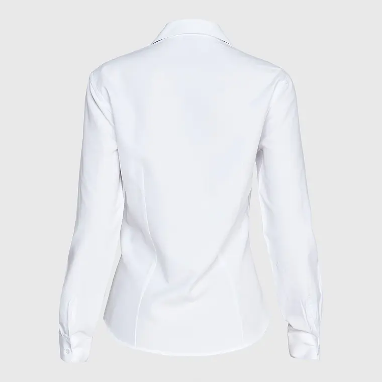 Blusa Oxford manga larga mujer 6
