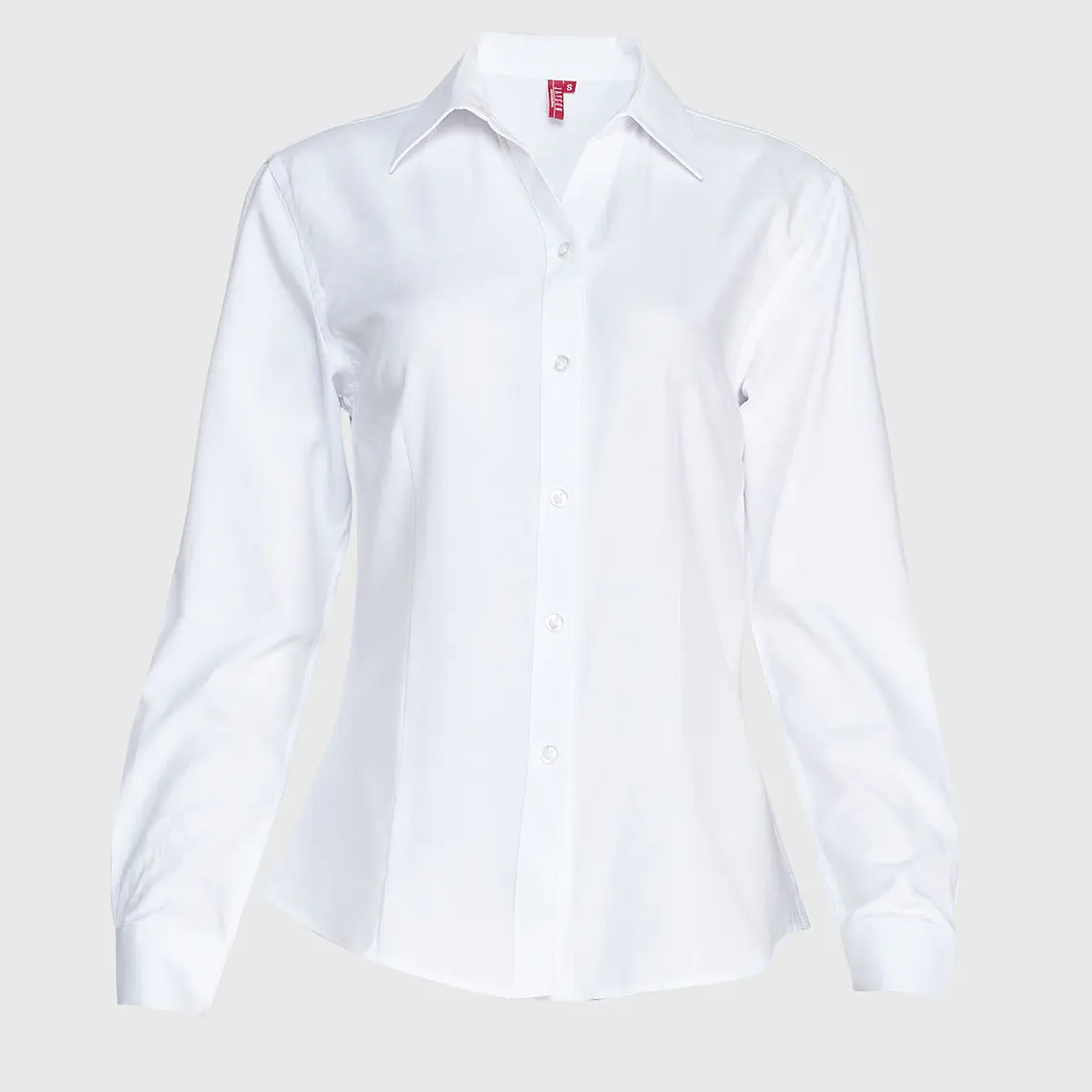 Blusa Oxford manga larga mujer 4