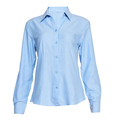 Blusa Oxford manga larga mujer