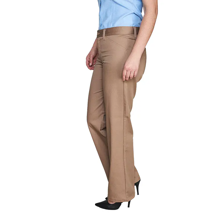 Pantalón clásico de gabardina mujer 11