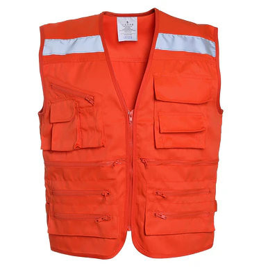 Chaleco geólogo bolsillos gabardina